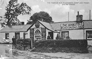 The famous old blacksmiths shop, Gretna Green, Dumfriesshire, Scotland, 20th century The famous old blacksmiths shop, Gretna Green, Dumfriesshire, Scotland, 20th century