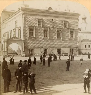 Step Prints: Famous Red Staircase and old Palace, Moscow, Russia, 1900. Creator: Underwood & Underwood