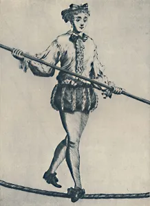 Funfair Prints: A Famous Tight-Rope Walker of the Seventeenth Century, 1942