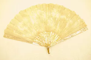 Ivory Collection: Fan, Belgium, 1875 / 1900. Creator: Unknown