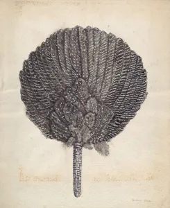 Fan, c. 1938. Creator: Edna C. Rex