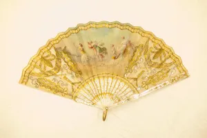 Folding Prints: Fan, France, c. 1880. Creator: Unknown