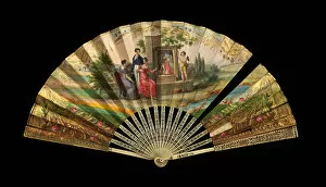 Brooklyn Museum Collection: Fan, French, 1820-30. Creator: Dubois