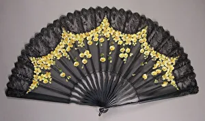 Brooklyn Museum Collection: Fan, French, 1885-95. Creator: Unknown