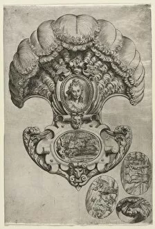 Agostino Carracci Collection: The Fan (LEventail ), c. 1589-1595. Creator: Agostino Carracci (Italian, 1557-1602)