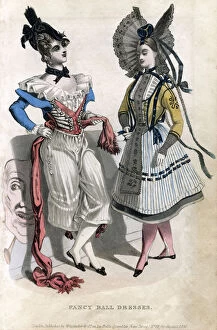 Images Dated 28th July 2008: Fancy ball dresses, 1830