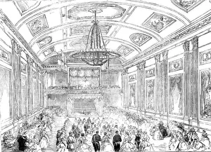 Gas Lights Prints: The Fancy Dress Ball of the Royal Academy of Music at the Hanover-Square Rooms