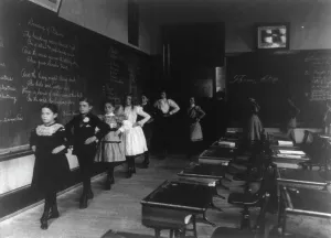 Fancy step around the classroom, 3rd Division, (1899?). Creator: Frances Benjamin Johnston. Fancy step around the classroom, 3rd Division, (1899?). Creator: Frances Benjamin Johnston