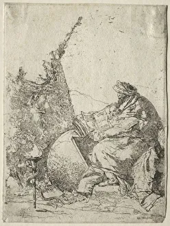 1696 1770 Prints: Fantasies: The Philosopher. Creator: Giovanni Battista Tiepolo (Italian, 1696-1770)