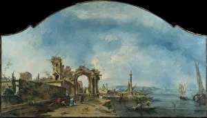 Guardet Francesco Prints: Fantastic Landscape, ca. 1765. Creator: Francesco Guardi