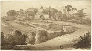 Fantastic Oriental Landscape, n. d. Creator: John Martin