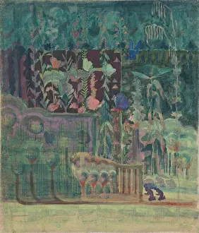 Tempera On Paper Prints: Fantasy, 1908. Creator: Ciurlionis, Mikalojus Konstantinas (1875-1911)
