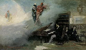 Mephistopheles Prints: Fantasy on Faust (Fantasia sobre Fausto), 1866. Artist: Fortuny, Maria (1838-1874)