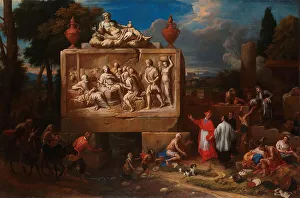 Fantasy landscape with St Charles Borromeo, c.1700-c.1720. Creator: Henry Ferguson