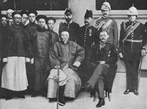 Black White Budget Gallery: In Far Cathay - An interesting group at Hong Kong, taken before Li Hung went to Pekin, 1900