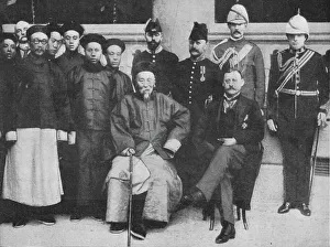 Black And White Publishing Gallery: In Far Cathay - An interesting group at Hong Kong, taken before Li Hung went to Pekin, 1900