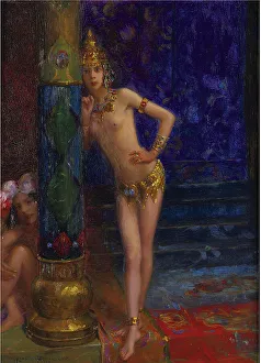 Bussière Prints: The far east ballerinas, 1910s