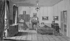 Faradays Study at the Royal Institution, from The Life and Letters of Faraday, pub Faradays Study at the Royal Institution, from The Life and Letters of Faraday, pub