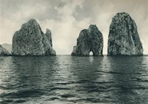 Capri Prints: The Faraglioni, Capri, Italy, 1927. Artist: Eugen Poppel