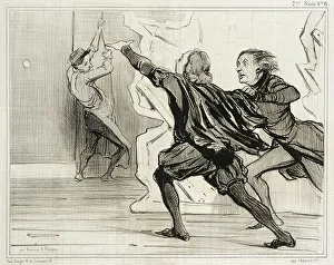 Padded Hose Prints: Farce dramatique... 1841. Creator: Honore Daumier