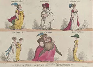 Sex Worker Gallery: A Bill of Fare for Bond Street Epicures!!, October 25, 1808. October 25, 1808