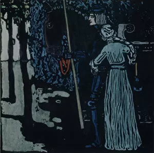 Faithfulness Gallery: The Farewell, 1907. Artist: Kandinsky, Wassily Vasilyevich (1866-1944)