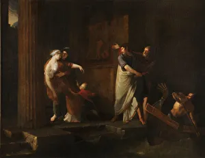 Brutus Gallery: The farewell of Brutus and Portia, 1799. Artist: Dubost, Antoine (1769-1825)