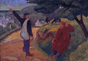 Nabis Prints: Farewell to Gauguin, 1906. Creator: Serusier, Paul (1864-1927)