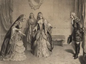 Farewell of the Princess of Ursins in Jadraque on December 23, 1714. Queen Elizabeth Farnese Farewell of the Princess of Ursins in Jadraque on December 23, 1714. Queen Elizabeth Farnese