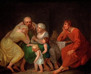 Despair Prints: A farewell scene, n.d. c1770-1800. Creator: Nicolai Abraham Abildgaard
