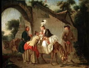 Goodbye Gallery: Farewell to the Wet Nurse, 1777. Artist: Etienne Aubry