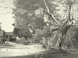 Barn Prints: The Farm, 1923. Creator: Bolton Coit Brown