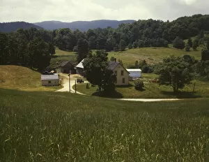 John Collier Jr Collection: A farm, Bethel, Vt. 1943. Creator: John Collier