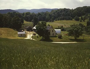 John Collier Junior Gallery: A farm, Bethel, Vt. 1943. Creator: John Collier