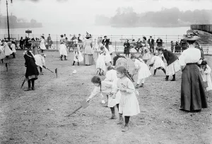 Recreation Prints: Farm for children, N.Y.C. between c1910 and c1915. Creator: Bain News Service