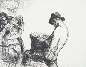 Farm hands, 1922. Creator: Edmund Blampied