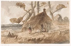 Heath Prints: Farm on the heath, 1849. Creator: Johannes Tavenraat