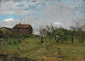 Gerhard Morgenstjerne Munthe Prints: Farm at Hedmark, 1876. Creator: Gerhard Munthe