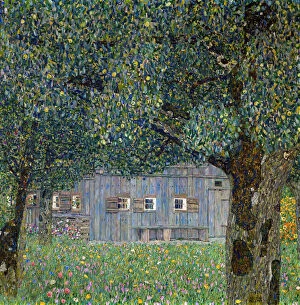 Images Dated 30th October 2013: Farm House in Buchberg, 1911. Artist: Klimt, Gustav (1862-1918)