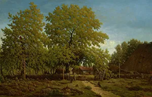 Farm In The Landes, c1852-67. Creator: Theodore Rousseau