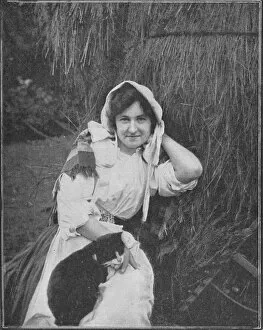 Black White Budget Gallery: A Farm Lassie of Manxland, 1900