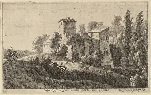 Farm beyond the Porta del Popolo. Creator: Herman van Swanevelt