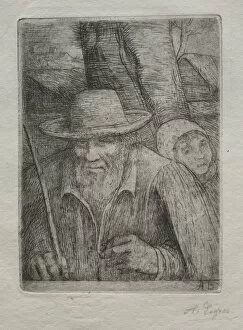 19th 20th Century Gallery: The Farmer. Creator: Alphonse Legros (French, 1837-1911)