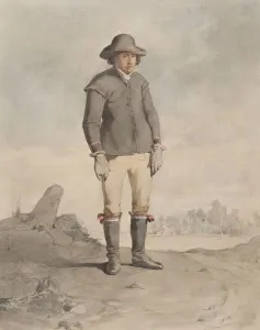 Nordic Museum Prints: Farmer from Fär district, 1810-1857. Creator: Otto Wallgren