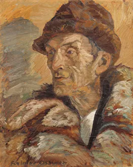 Osslund Helmer Prints: Farmer from Nordingrå, 1917. Creator: Helmer Osslund