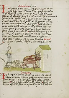Ox Cart Prints: A Farmer with an Open Treasure Chest; Fables
