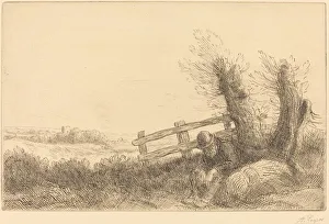 Bundle Gallery: Farmer Reclining (Le fermier au repos). Creator: Alphonse Legros