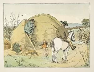 Gaiters Gallery: The Farmer, from Four and Twenty Toilers, pub. 1900 (colour lithograph)