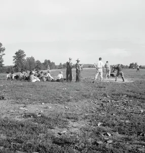 Players Prints: Farmers baseball game in the country