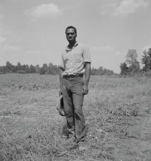 Mississippi United States Of America Prints: One of the farmers at the Delta cooperative farm